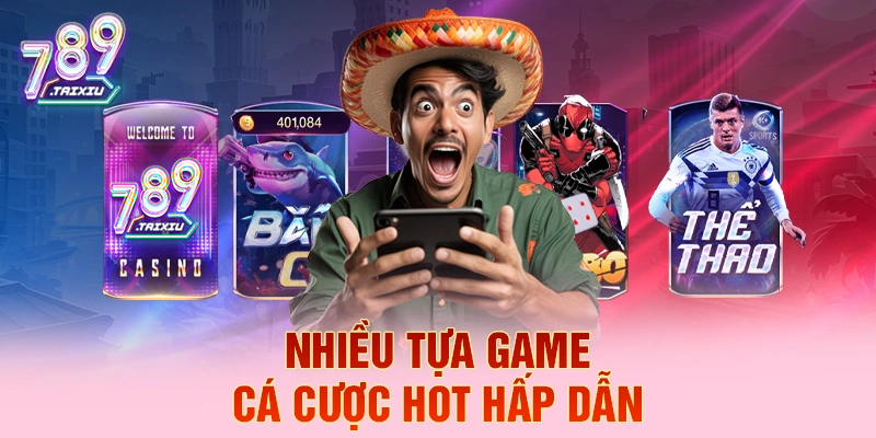 Đa dạng tựa game cá cược tại rik88